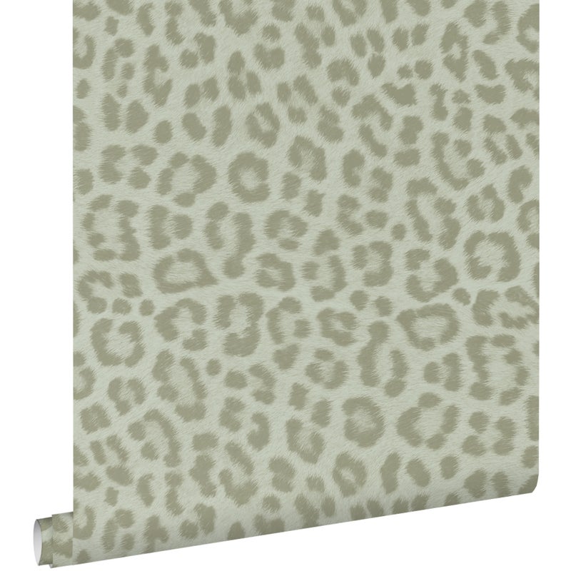 Tapeta panterka szaro zielonym - 53 cm x 10.05 m - ESTAHOME