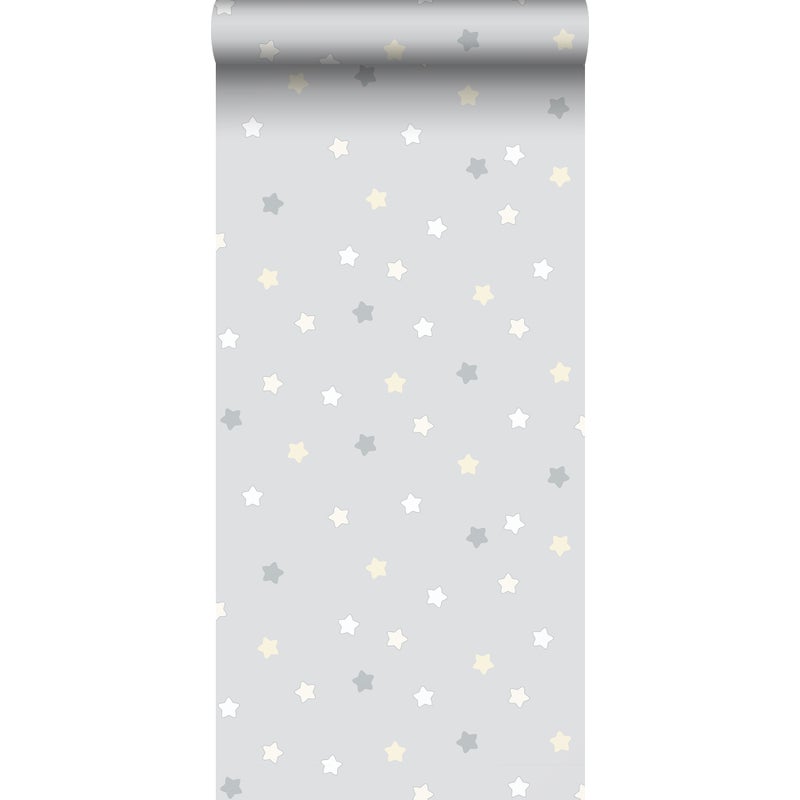 Tapeta ognie zielonoszarym - 53 cm x 10 m - SANDERS & SANDERS