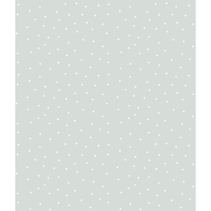 Tapeta kropki szaro zielonym - 53 cm x 10 m - SANDERS & SANDERS