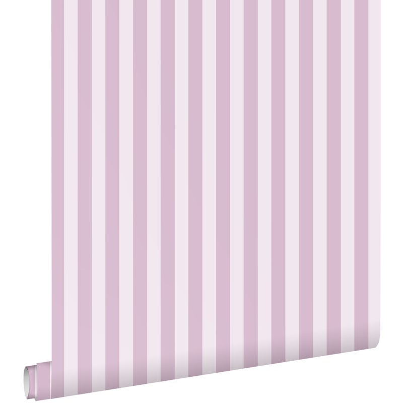 Tapeta paski fioletowym - 53 cm x 10.05 m - ESTAHOME
