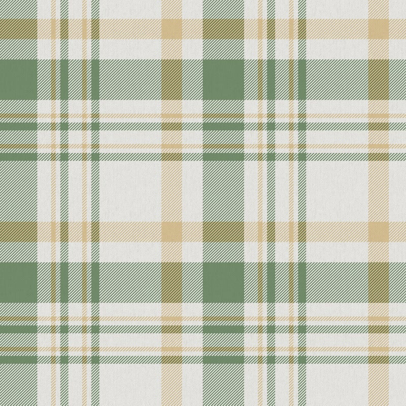 Tapeta sprawdź wzór zielonymIżółtym - 53 cm x 10 m - SANDERS & SANDERS