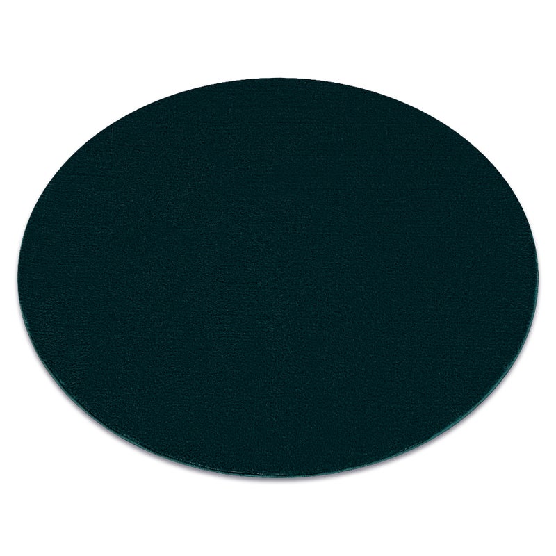 Dywan LINDO koło szmaragdowy, zielony do prania, antypoślizgowy, Shaggy koło 200 cm