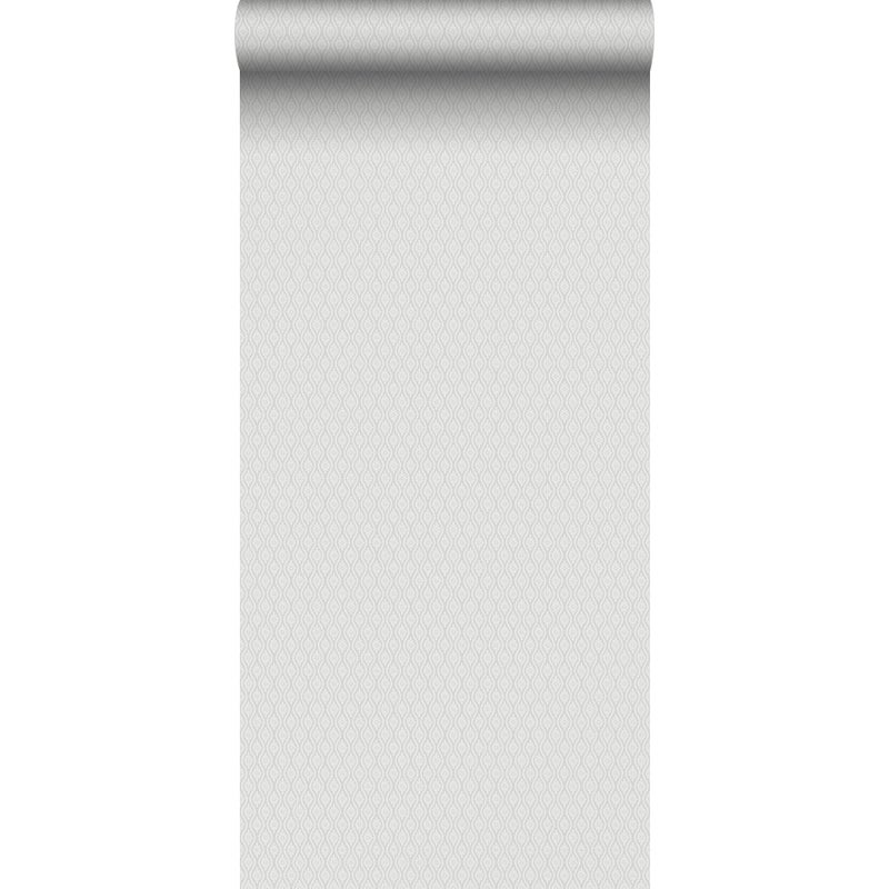 Tapeta graficzny romb diamentowy wieber gradient szarym - 53 cm x 11.2 m - BORASTAPETER