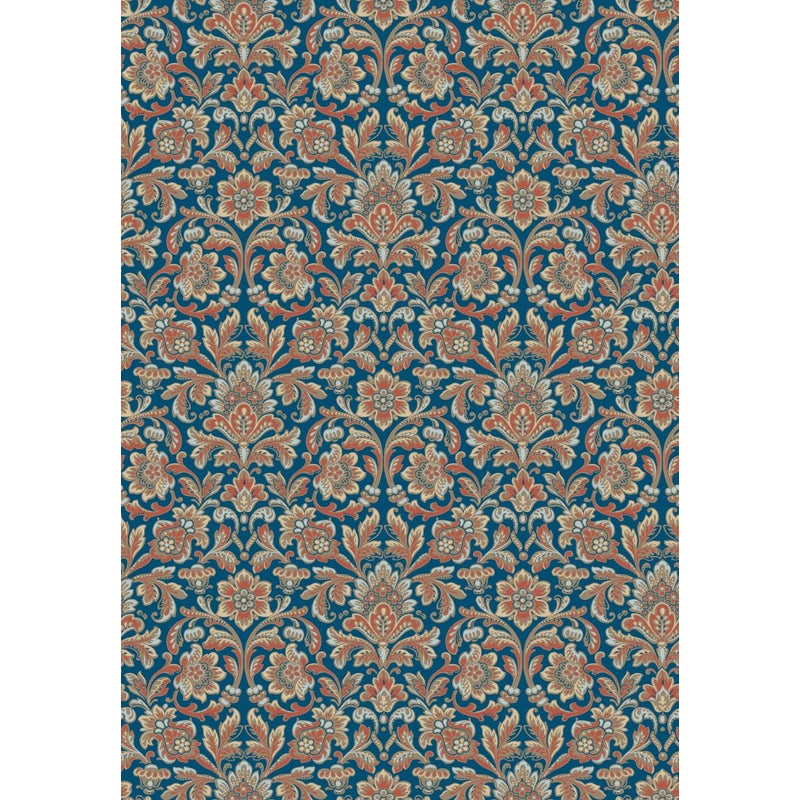 Tapeta druk barokowy niebieskimIterakota - 53 cm x 10.05 m - BORASTAPETER