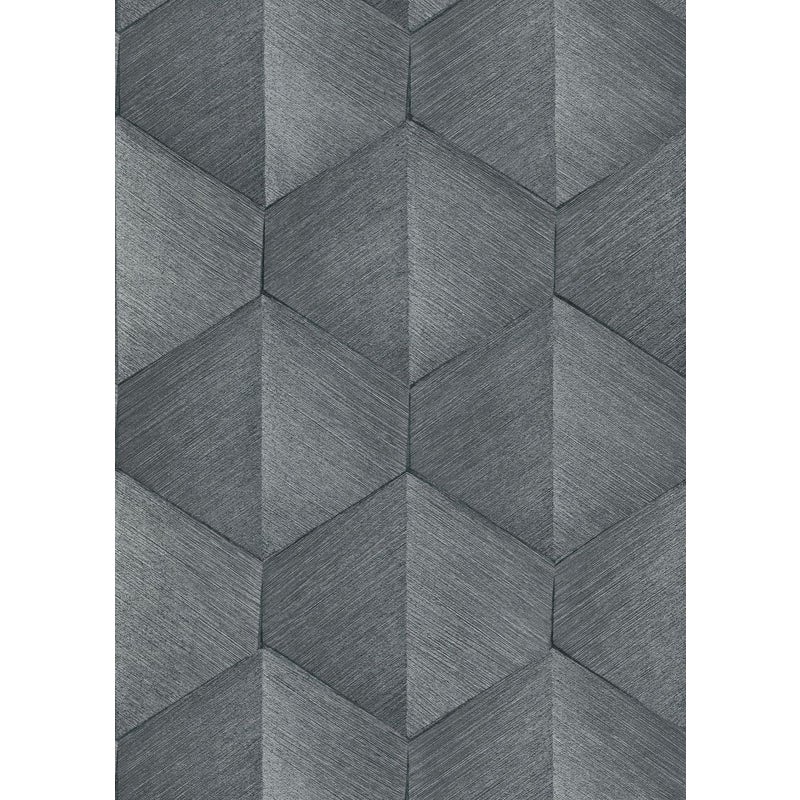 Tapeta graficzny motyw 3D szarym - 53 cm x 10.05 m - ERISMANN