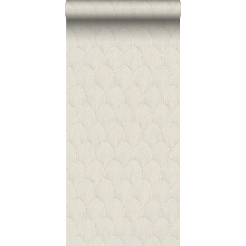 Tapeta motyw art déco beżowym - 53 cm x 10.05 m - BORASTAPETER