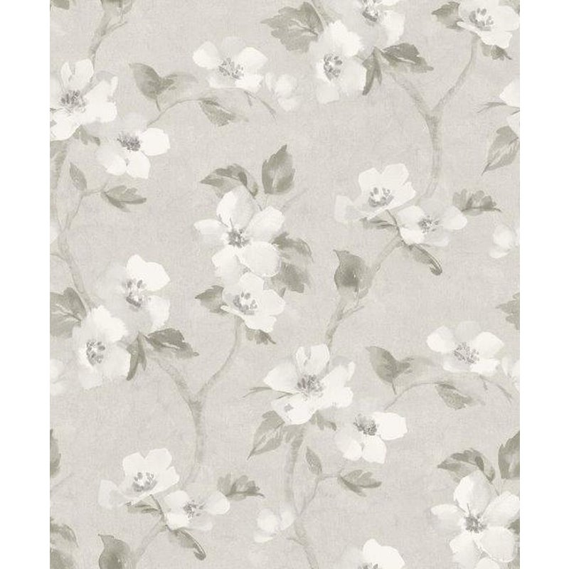 Tapeta kwiaty beżowym - 53 cm x 10.05 m - BORASTAPETER