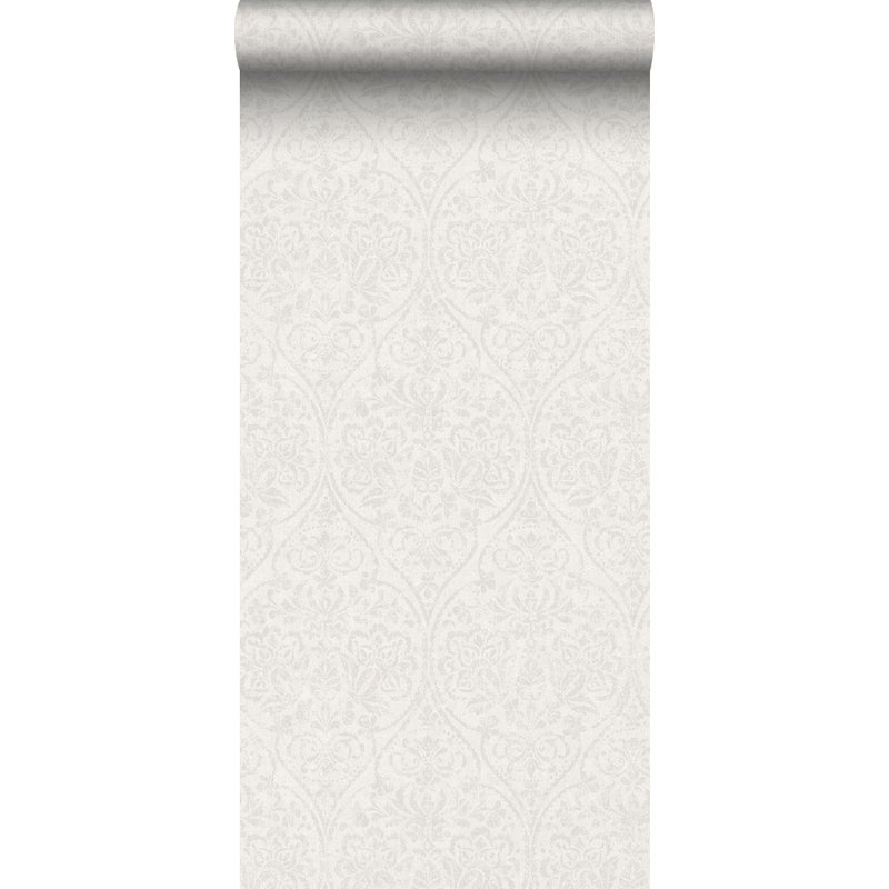 Tapeta druk barokowy szarym - 53 cm x 10.05 m - BORASTAPETER