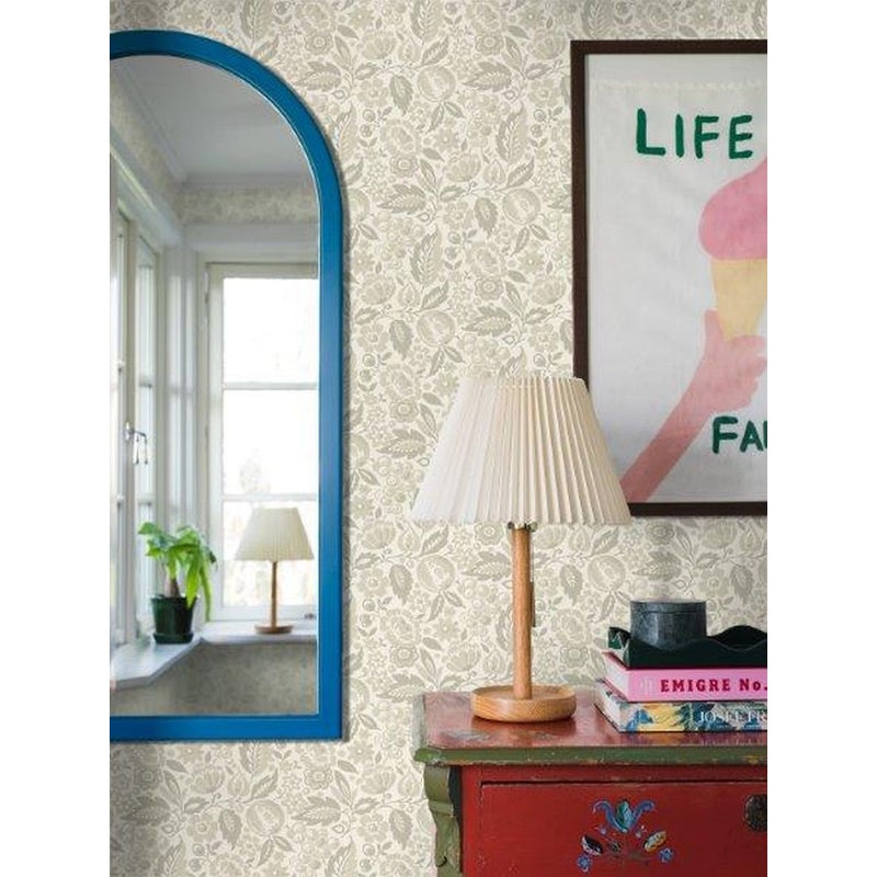 Tapeta kwiaty beżowym - 53 cm x 10.05 m - BORASTAPETER