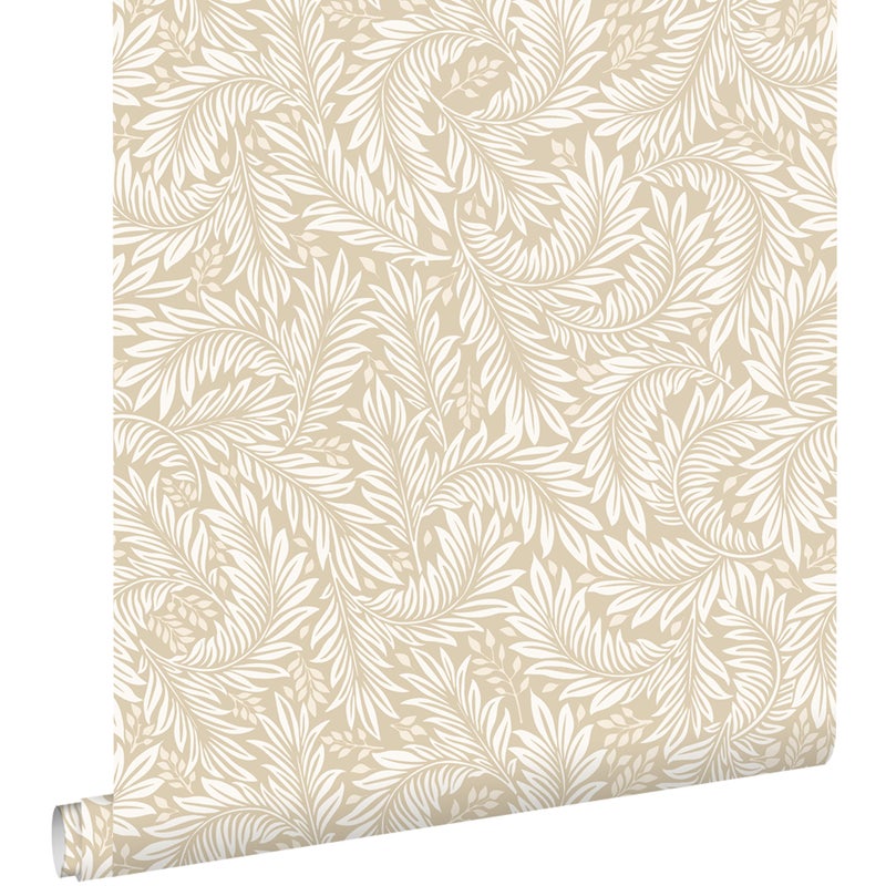 Tapeta przejrzeć beżowym - 50 x 900 cm - ESTAHOME