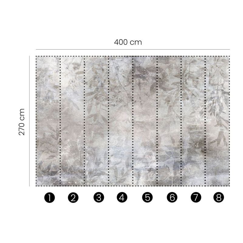 Tapeta przejrzeć szarym - 400 x 270 cm - ERISMANN