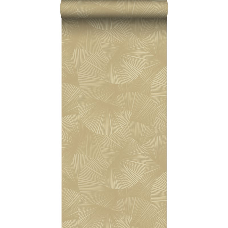 Tapeta flizelinowa z ekoteksturą graficzny motyw 3D piaskowego beżu - 53 cm x 10.05 m - SANDERS & SANDERS