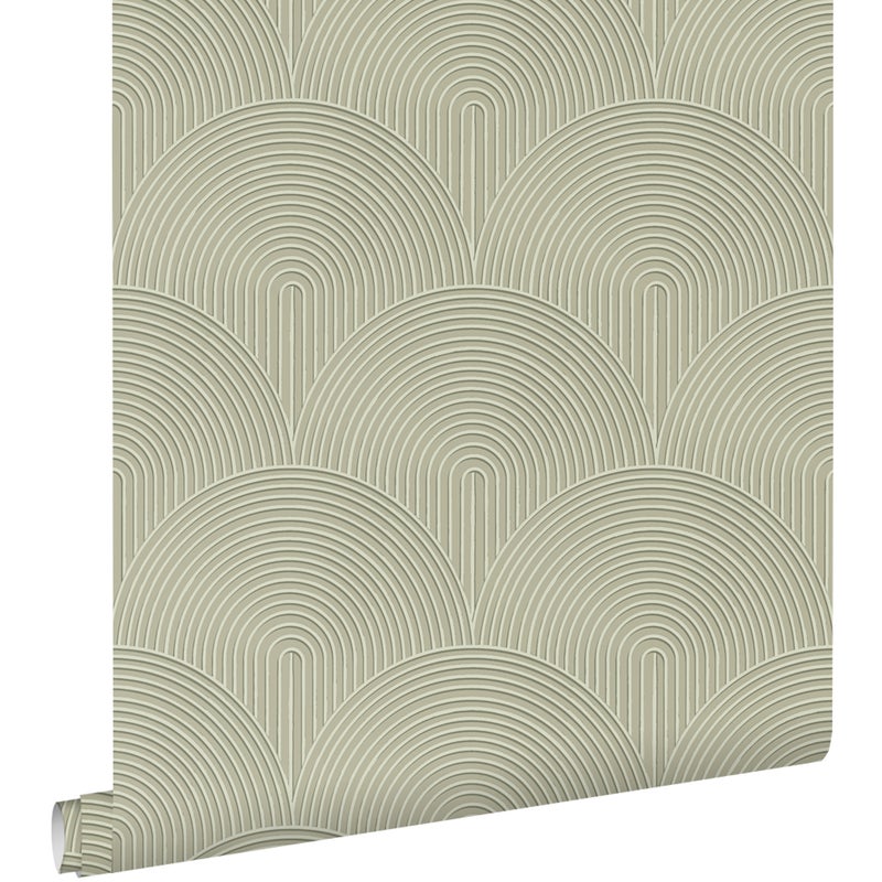 Tapeta Motyw 3D zielonym - 50 x 900 cm - ESTAHOME