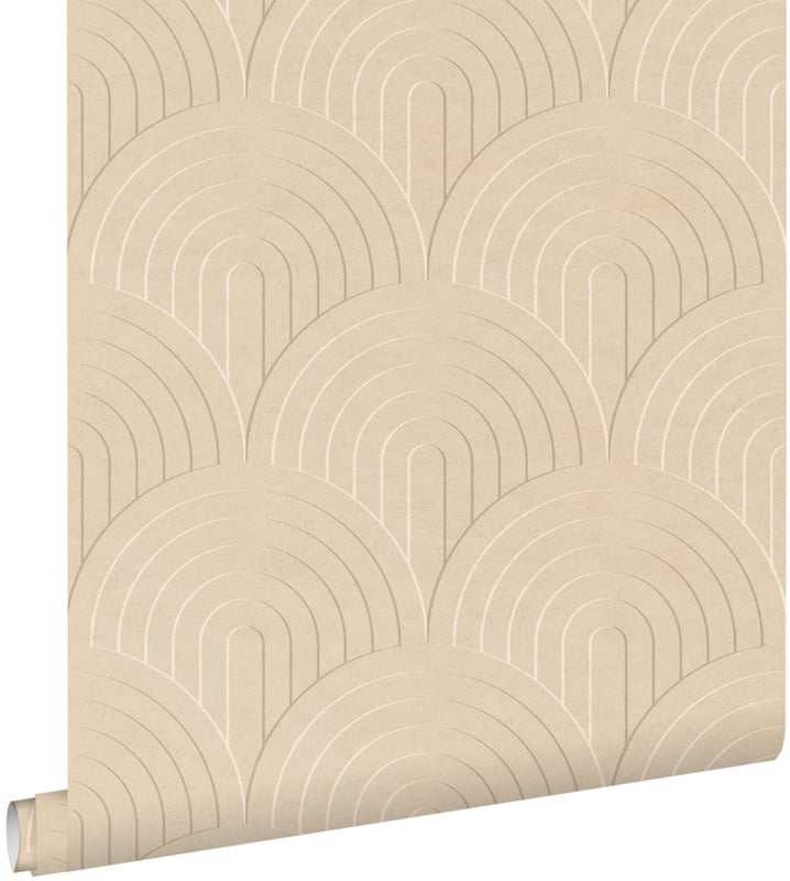 Tapeta Motyw 3D ciepły beż - 50 x 900 cm - ESTAHOME