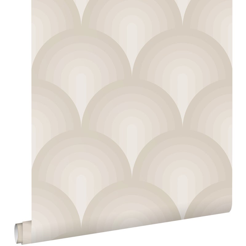 Tapeta Motyw 3D ciepłej szarości - 50 x 900 cm - ESTAHOME