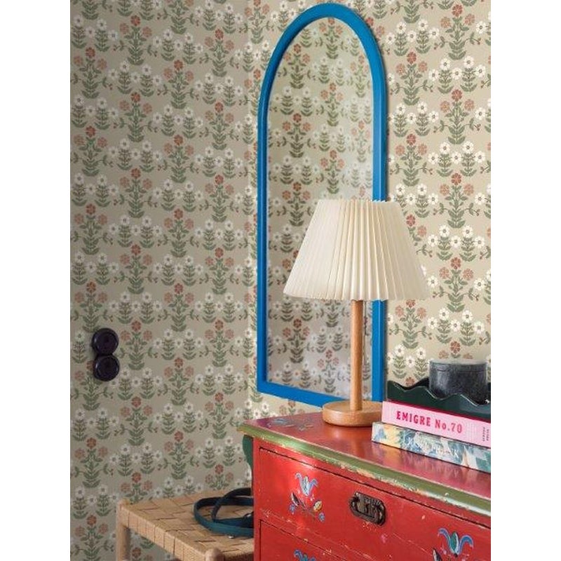 Tapeta kwiaty beżowymIróżowym - 53 cm x 10.05 m - BORASTAPETER