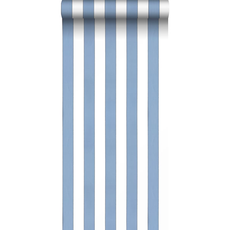 Tapeta paski niebieskimIbiałym - 53 cm x 10.05 m - SANDERS & SANDERS