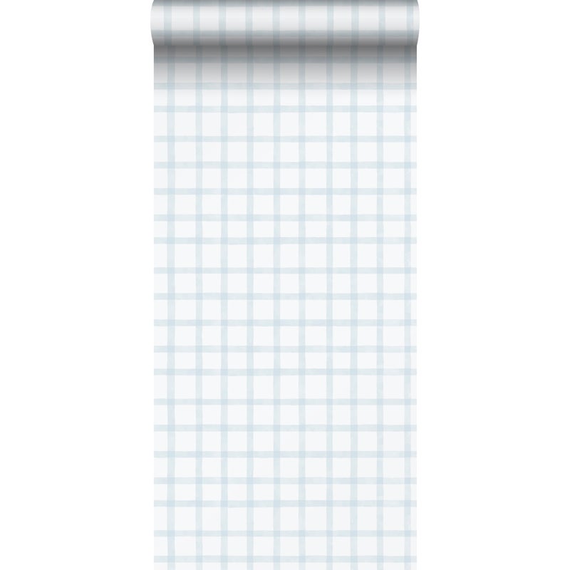 Tapeta sprawdź wzór jasnoniebieskimIbiałym - 53 cm x 10.05 m - SANDERS & SANDERS