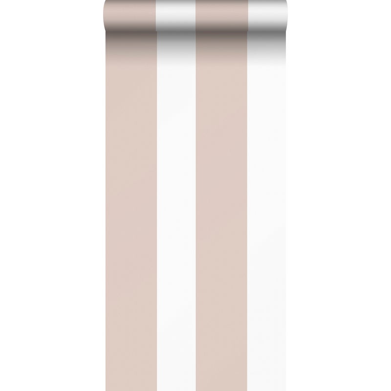 Tapeta paski starego różuIbiałym - 53 cm x 10.05 m - SANDERS & SANDERS