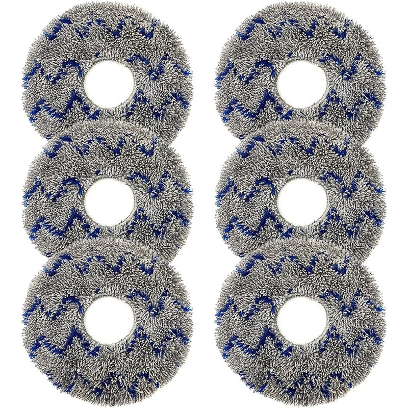 Zestaw 6 zmywalnych nakładek na mopa do ECOVACS Deebot T10 Turbo, X1 – części zamienne