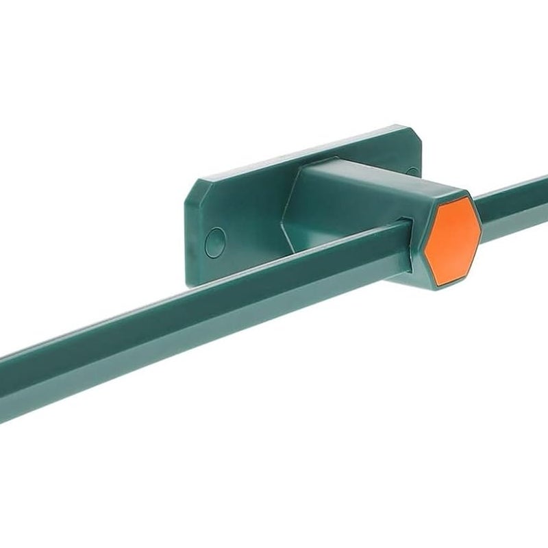 Pojedynczy wieszak na ręczniki ścienny do łazienki, nie wymagający wiercenia, do kuchni, zielony