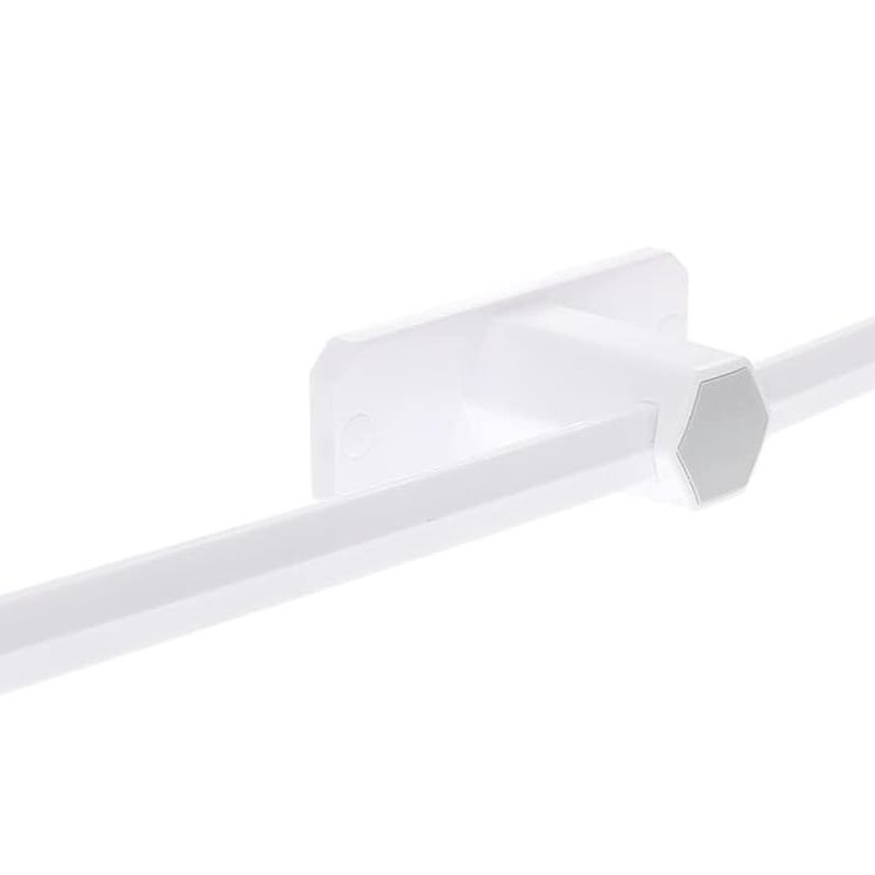 Pojedynczy wieszak na ręczniki ścienny do łazienki, nie wymagający wiercenia, do kuchni, biały