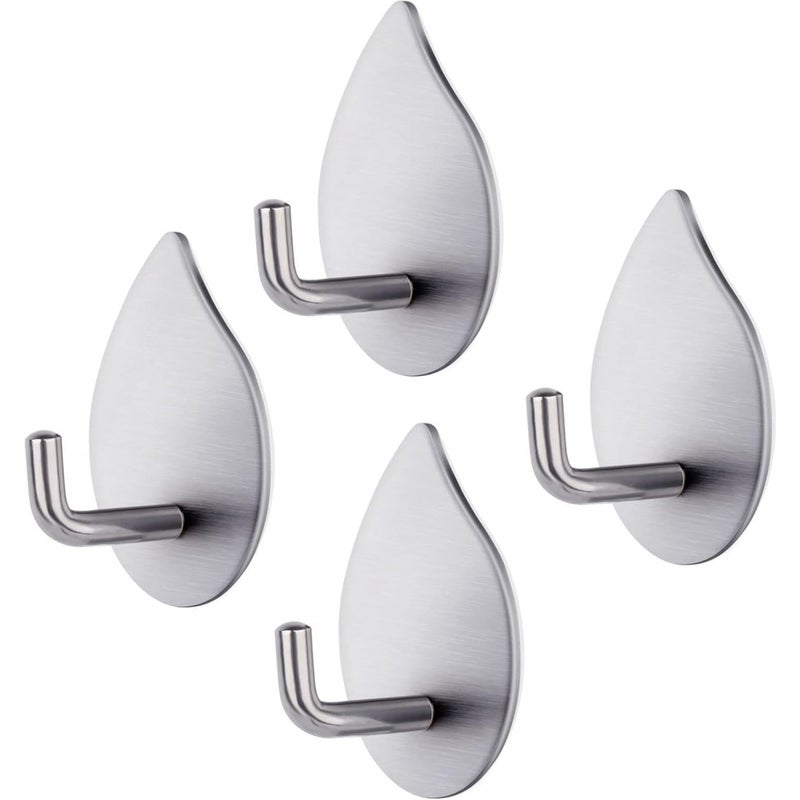 Zestaw 4 samoprzylepnych haczyków – wodoodporny wieszak na ręczniki – haki ścienne – do sypialni, kuchni, łazienki