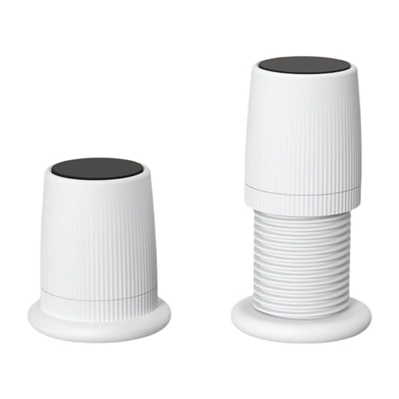 Zestaw 2 regulowanych nóżek meblowych, podstawek pod łóżko, 76 do 125 mm, antypoślizgowych, bloków podnoszących do sofy, stołu, krzesła biurowego (
