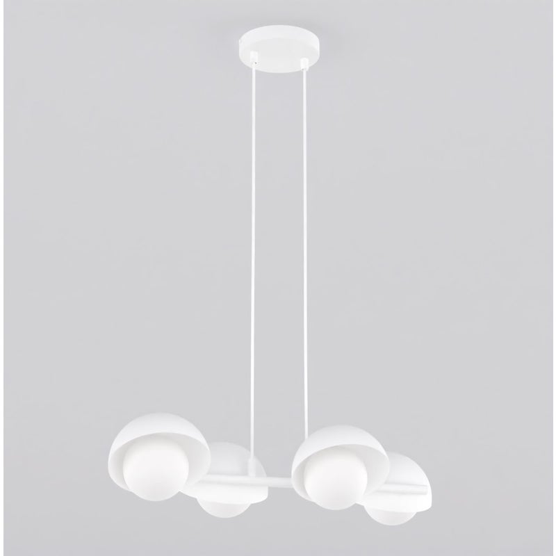 Lampa wisząca BOOM biała 4xG9x15W metal wym:120x60x32cm IP20 Emibig