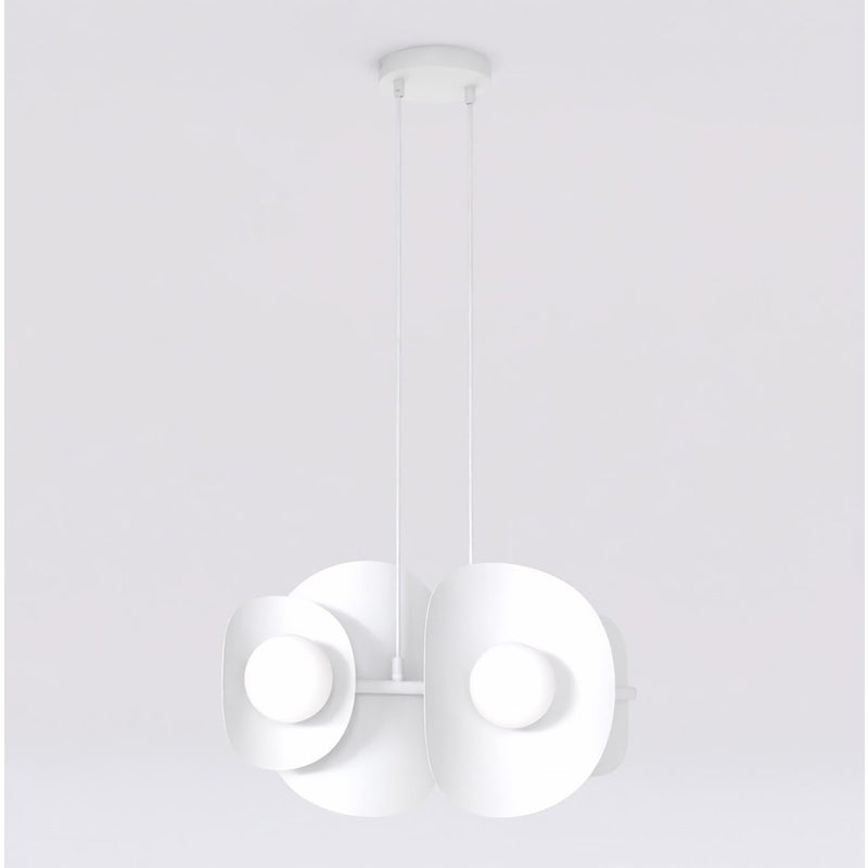 Lampa wisząca ELEMENTI biała 4xG9x15W metal wym:120x54x23cm IP20 Emibig