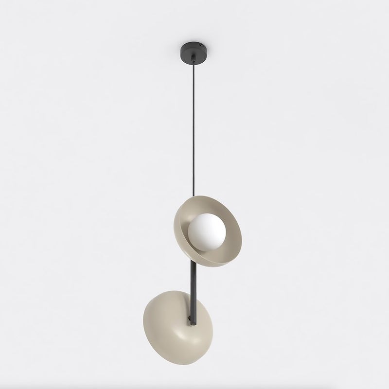 Lampa wisząca VANILA beżowa 2xG9x15W metal wym:120x23x20cm IP20 Emibig