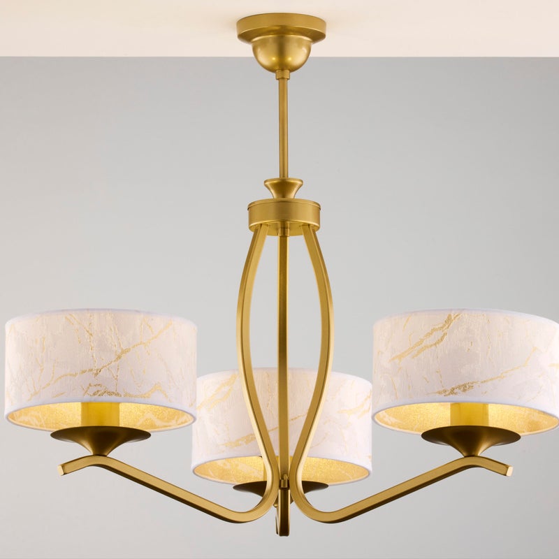 Lampa sufitowa KASZMIR złota 3xE27x40W metal wym:58x66x66cm IP20 Jupiter