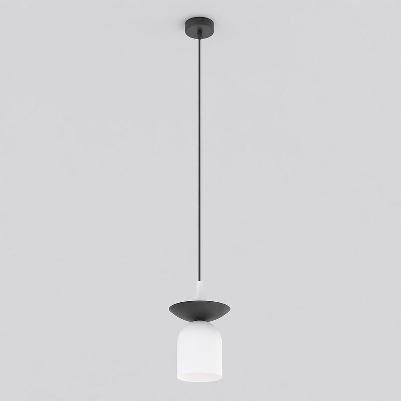 Lampa wisząca EGO czarno-biała 1xE14x15W metal wym:120x11x11cm IP20 Emibig