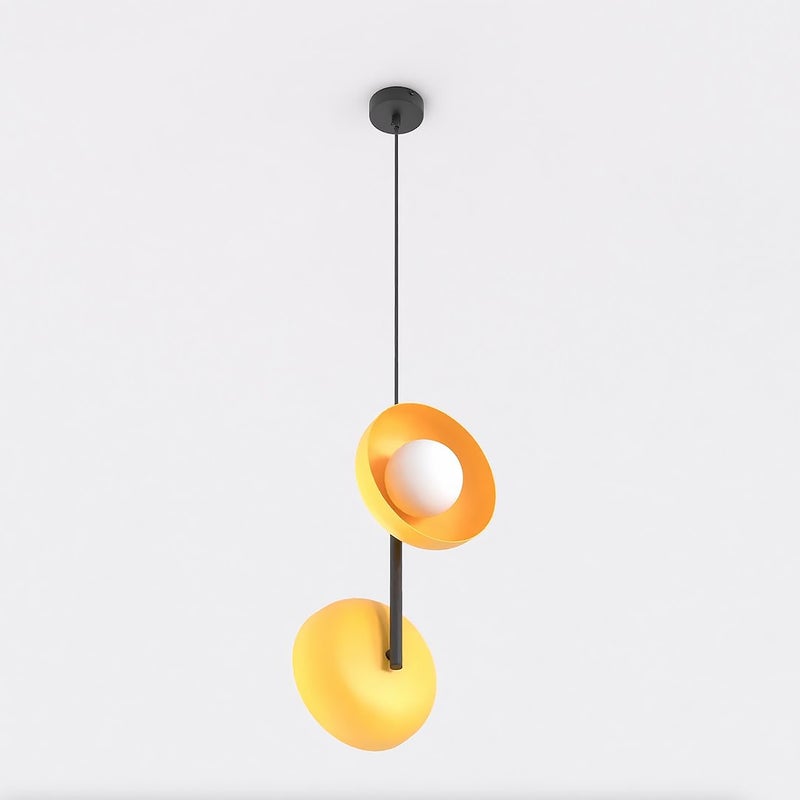 Lampa wisząca VANILA pomarańczowo-czarna 2xG9x15W metal wym:120x23x20cm IP20 Emibig