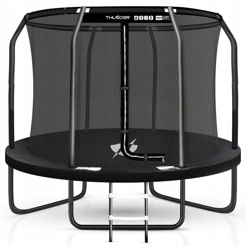Trampolina ogrodowa THUNDER 10ft 305 cm z siatką wewnętrzną i drabinką