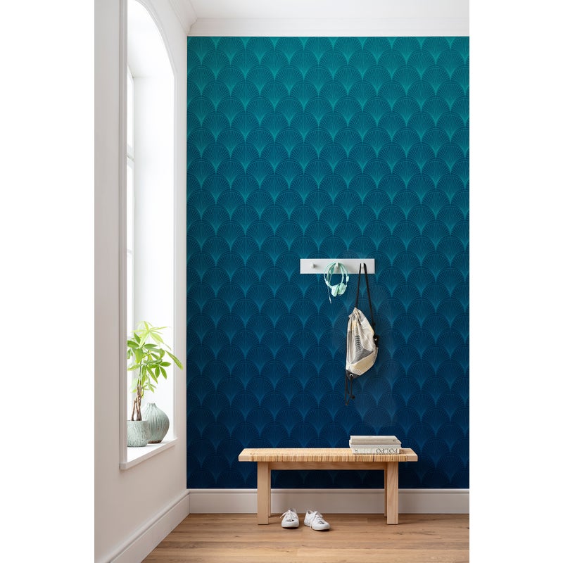 Fototapeta art déco niebieskim - 200 x 280 cm - SANDERS & SANDERS