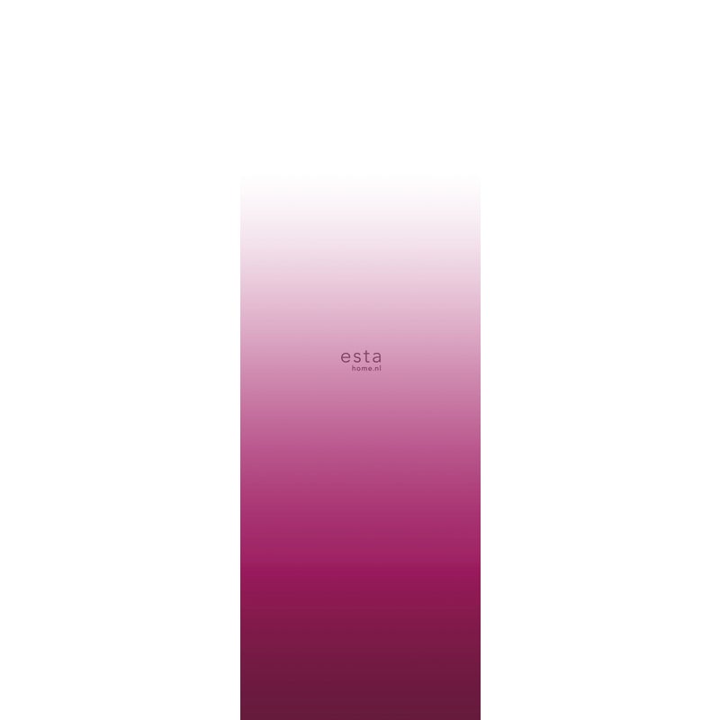Fototapeta gradient zanurzeniowy od podłogi do sufitu fuksji różuIbiałym matowym - 100 x 279 cm - ESTAHOME