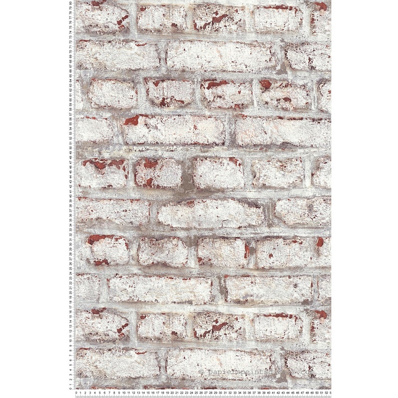 Tapeta kamień białym,brązowymIszarym - 53 cm x 10.05 m - A.S. CRÉATION