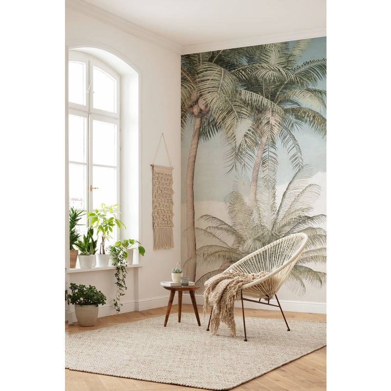Fototapeta palmy zielonymIniebieskim - 200 x 280 cm - SANDERS & SANDERS
