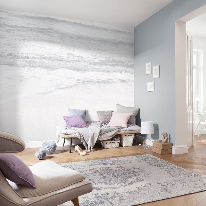 Fototapeta plaża szaro-białym - 400 x 280 cm - SANDERS & SANDERS