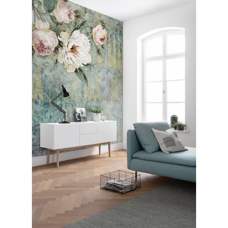 Fototapeta kwiaty wielokolorowym - 200 x 250 cm - SANDERS & SANDERS
