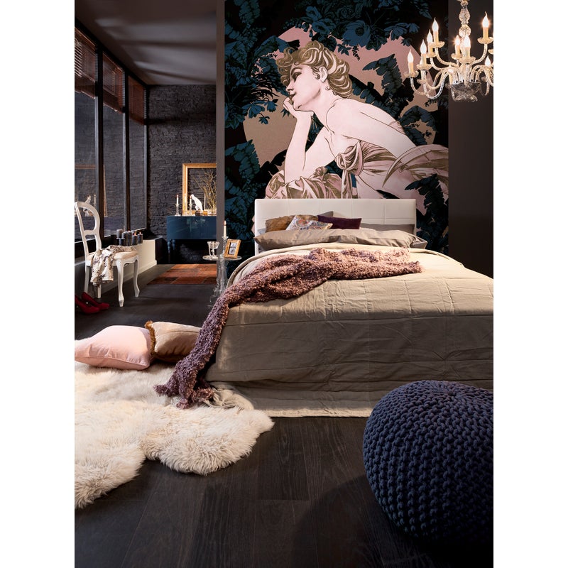 Fototapeta secesja niebieskimIróżowym - 200 x 280 cm - SANDERS & SANDERS