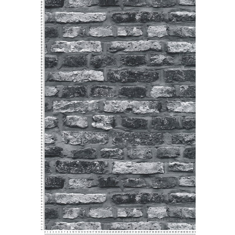 Tapeta kamień szarymIczarnym - 53 cm x 10.05 m - A.S. CRÉATION