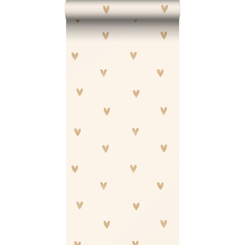 Tapeta kiery beżowymIzłotym - 53 cm x 10.05 m - SANDERS & SANDERS