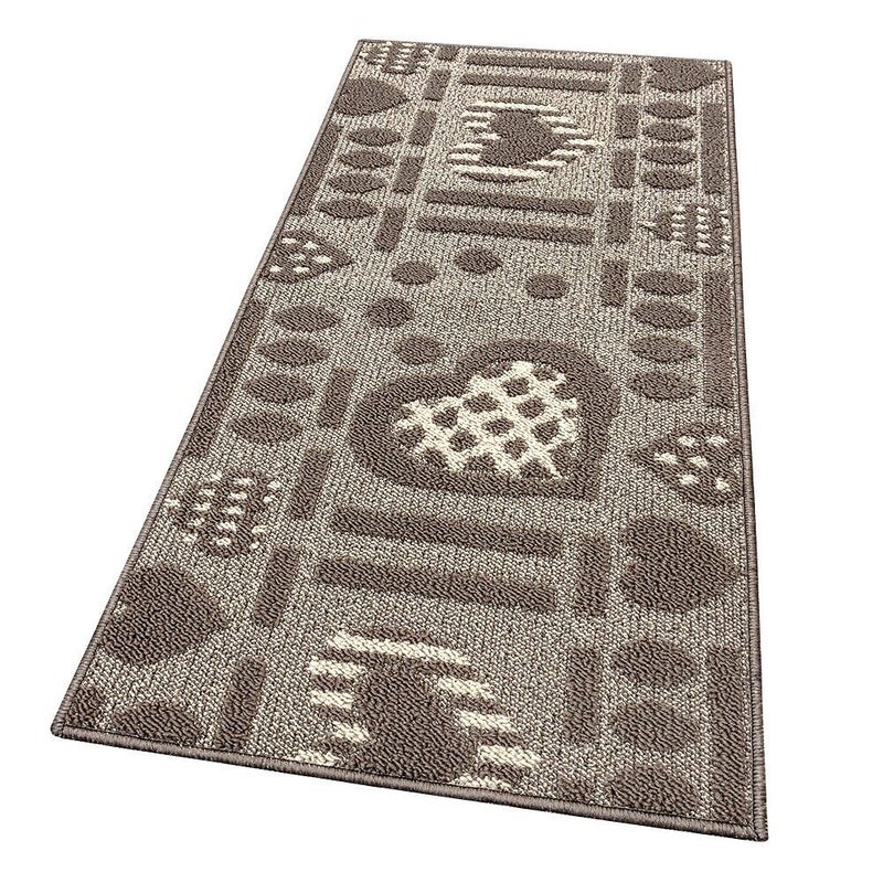 Dywan Kuchenny 57x230 cm Antypoślizgowa 100% Made in Italy Trójwymiarowa Kiery Beżowy