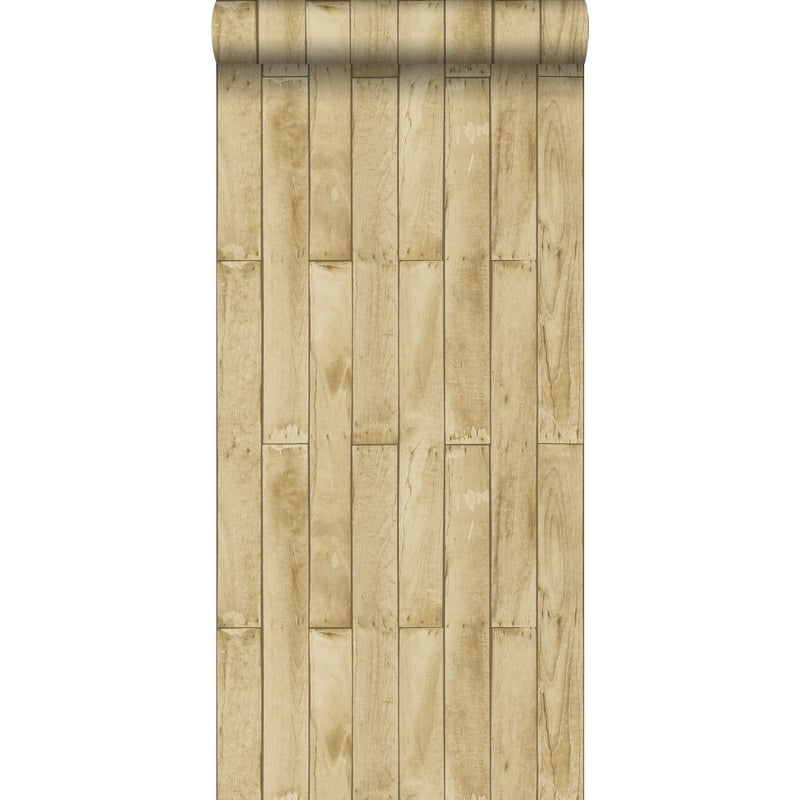 Tapeta wygląd drewna beżowymIbrązowym - 53 cm x 10.05 m - ESTAHOME
