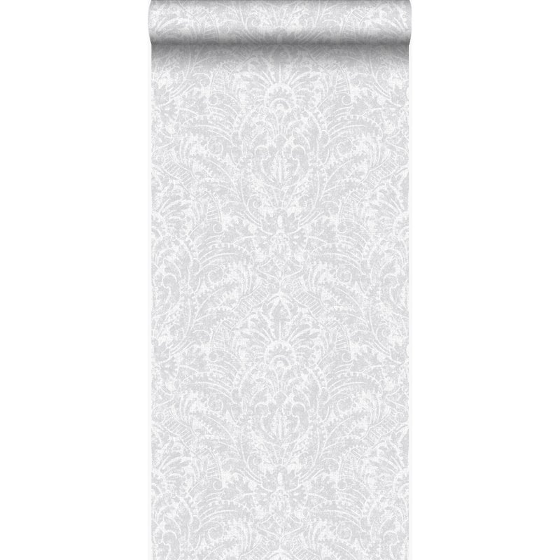 Tapeta ozdoby jasnoszarym - 53 cm x 10.05 m - ORIGIN