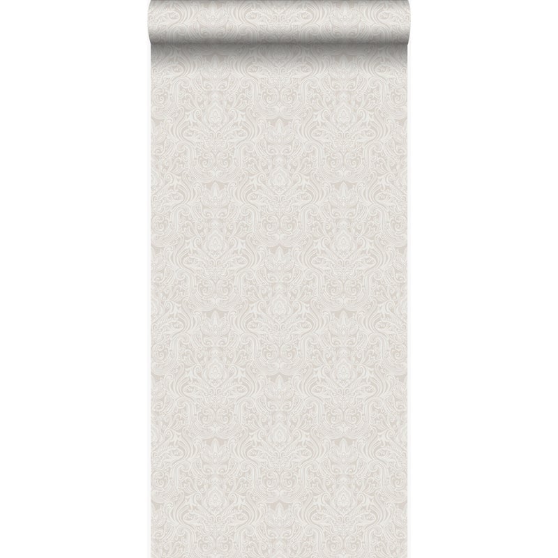 Tapeta ozdoby jasnoszarym - 53 cm x 10.05 m - ORIGIN