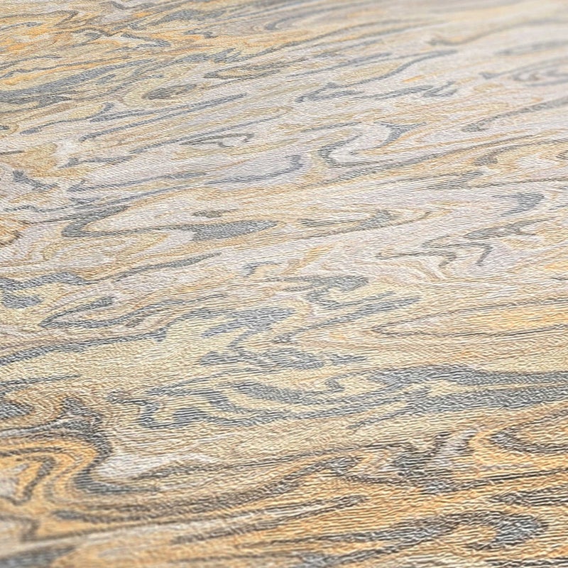 Tapeta motyw figuratywny beżowym,srebrnymIpomarańczowym - 53 cm x 10.05 m - LIVINGWALLS