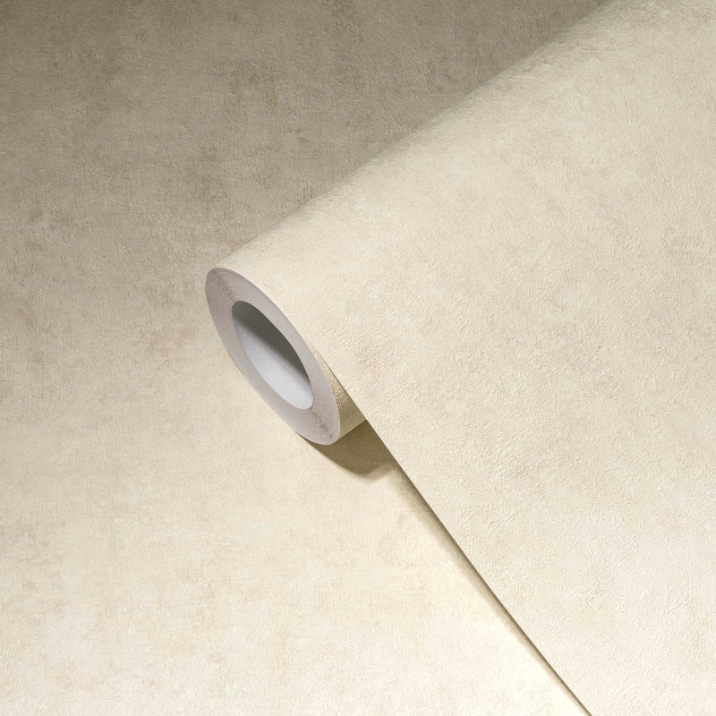 Tapeta konkretny wygląd beżowymIkremowym - 53 cm x 10.05 m - LIVINGWALLS